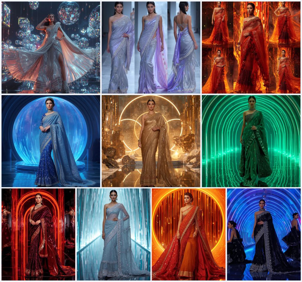 Best 10 Sophisticated Saree AI Prompts for Professional Corporate Events | new instagram trend prompt for girl love — AI image prompt