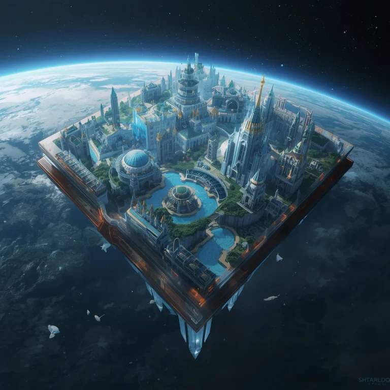 Giant Crystal Library Planet Where Every Book Opens Into a Fully Living Civilization — AI image prompt
