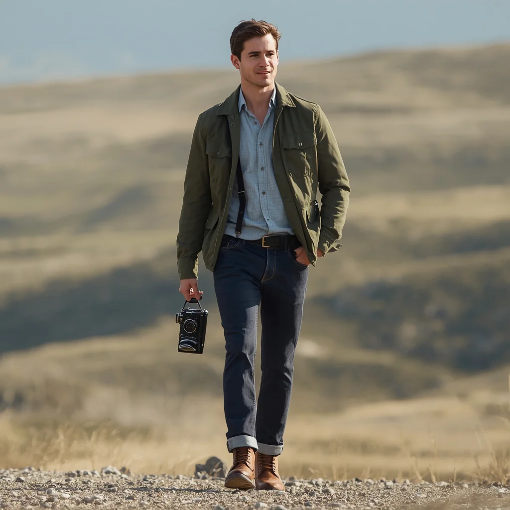 The Discerning Explorer in a Field Jacket | ChatGPT AI Prompt — AI image prompt