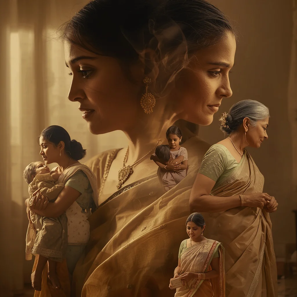 The Golden Thread: An Indian Mother’s Lifelong Love Story | Instagram AI Prompt — AI image prompt