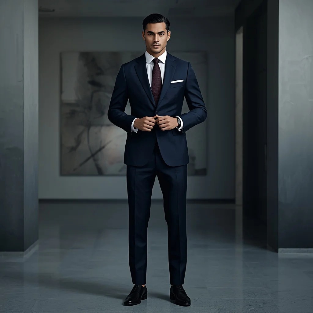 The Visionary Leader in a Modern Tailored Suit | Free Men Prompt — AI image prompt